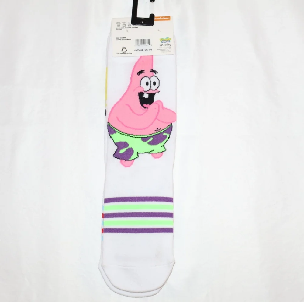 Cool Socks SpongeBob SquarePants & Patrick Star Socks. W Sizes 5-11. NWT.